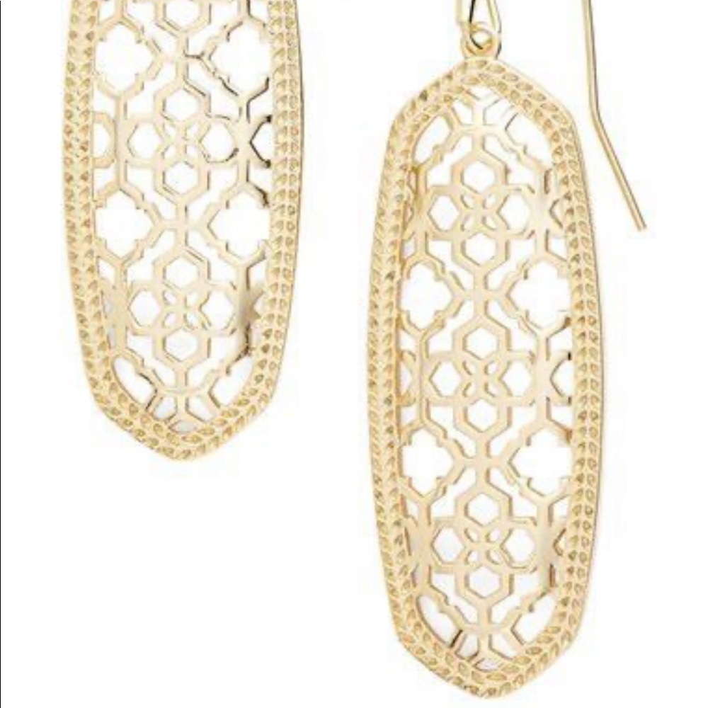 Kendra Scott Brenden filigree drop earrings